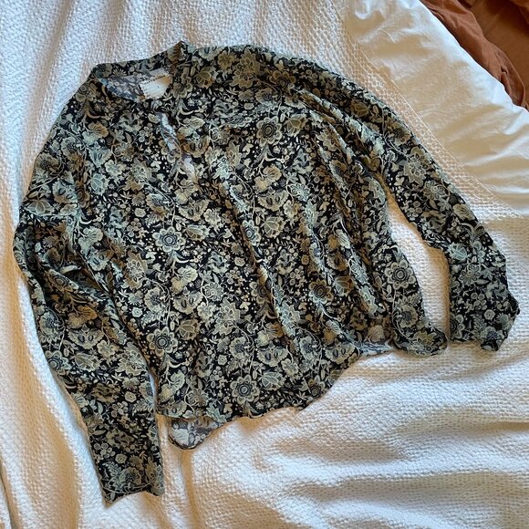 Gary Graham Silk Paisley Shirt - Picture 2 of 5